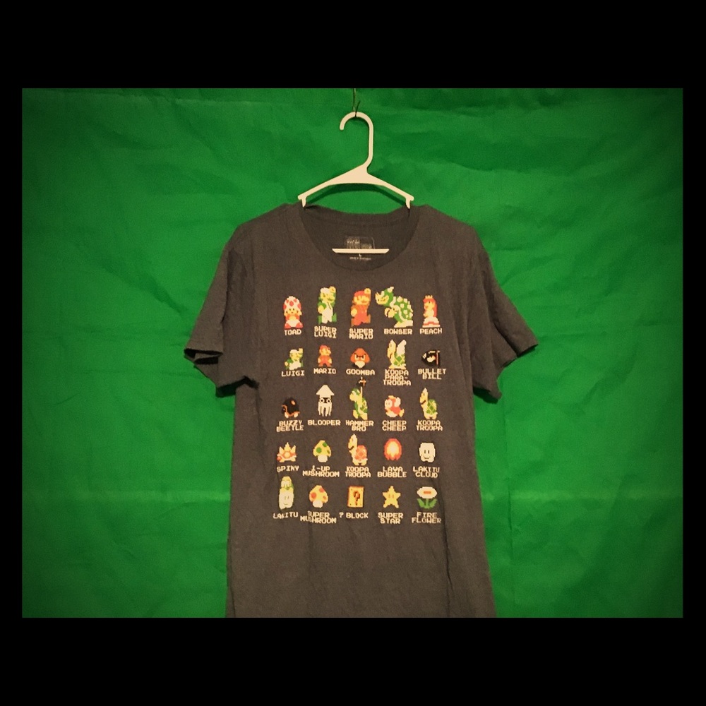 Super Mario Bros Character T-Shirt Size Men’s L